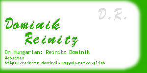 dominik reinitz business card